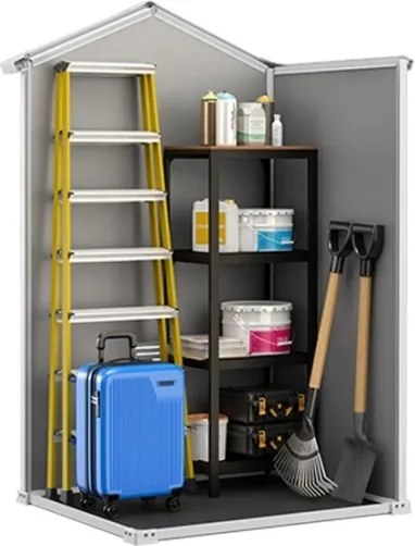 Casetta Da Giardino In Resina 129x103x196H Cm Manor 4x3 Grigio Keter