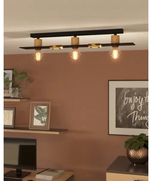 Eglo 43751 - Plafoniera BRAMERTON 3xE27/40W/230V