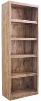 Libreria con 6 ripiani in Pino riciclato cm 90x45x240 - PINE