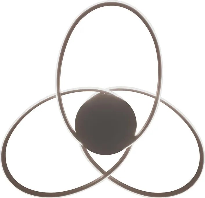 Plafoniera LED Astra Ø 67.4 cm marrone IP20 bianco naturale NOVECENTO