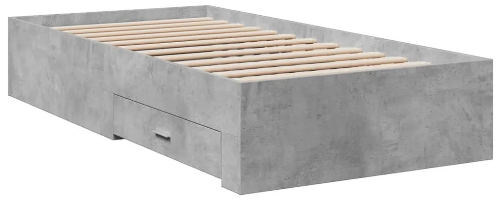 Giroletto cassetti grigio cemento 75x190 cm legno multistrato