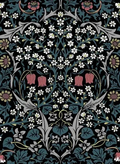 House of Hackney Carta da parati Blackthorn - Teal