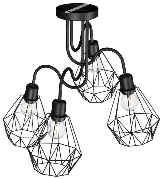 Lampadario a plafone BERGEN 4xE27/60W/230V