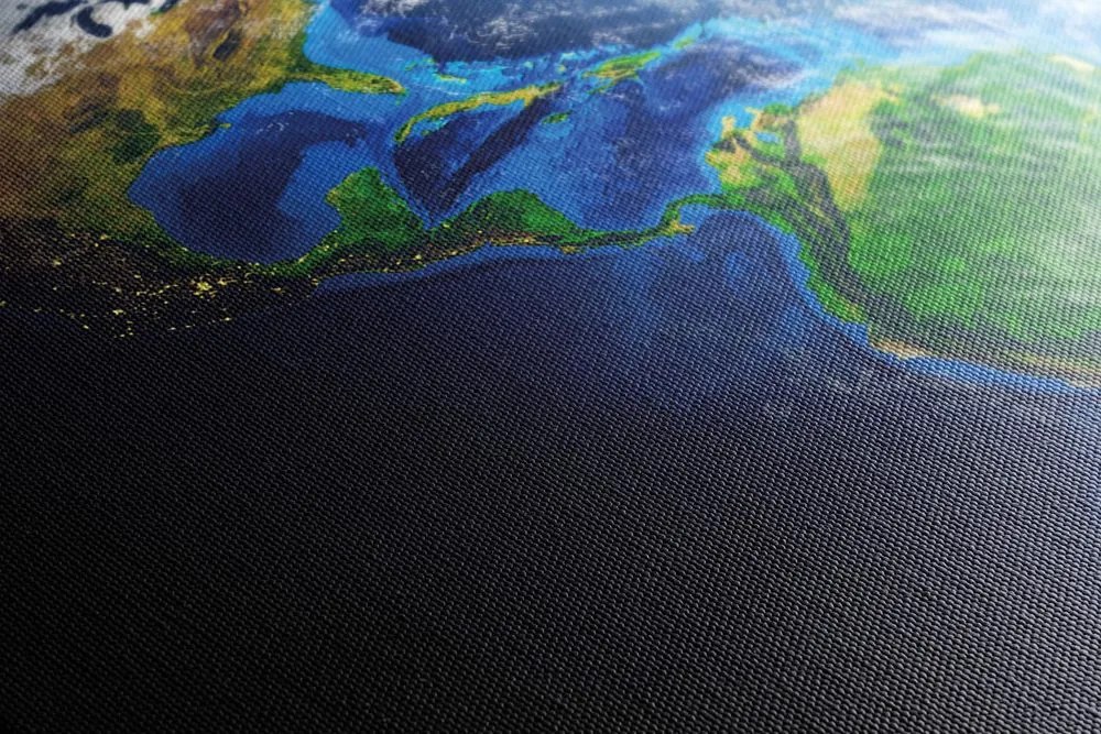 Stampa su tela – Pianeta Terra blu