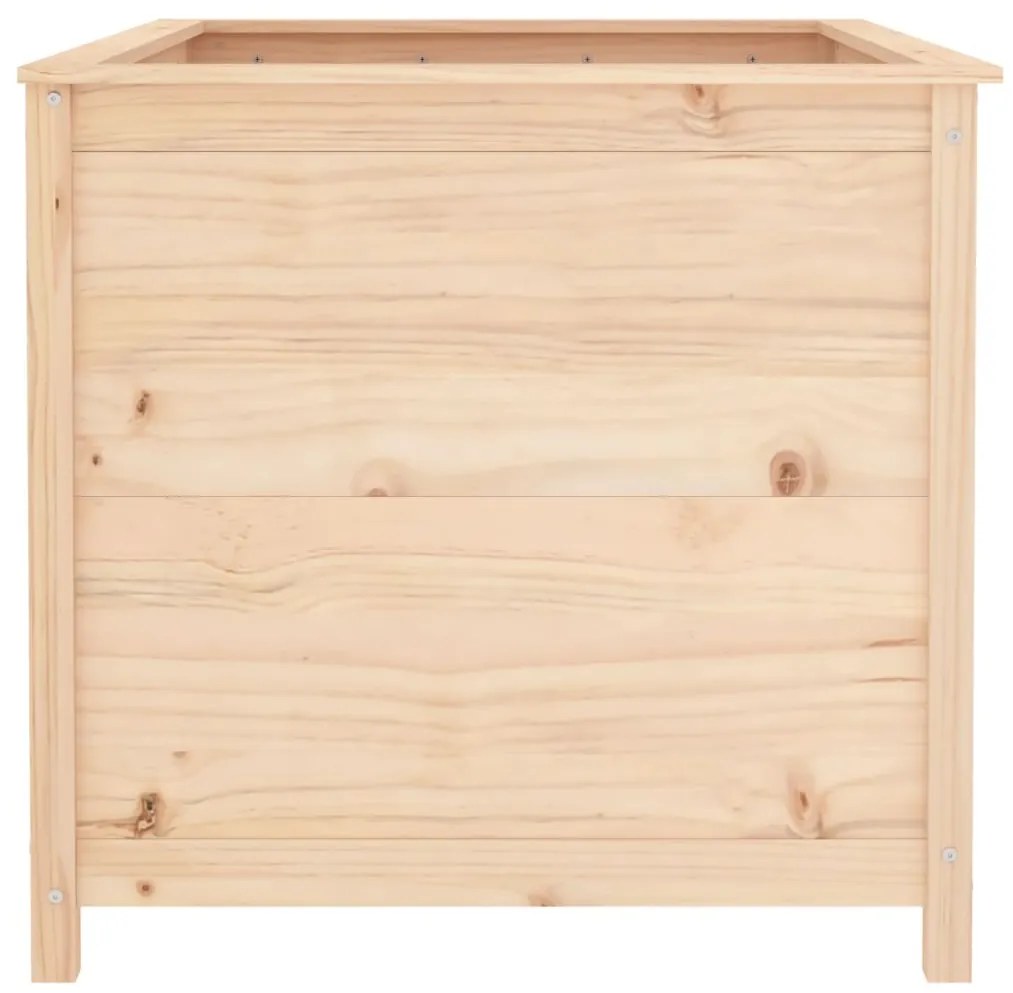 Fioriera Rialzata Giardino 119,5x82,5x78cm Legno Massello Pino