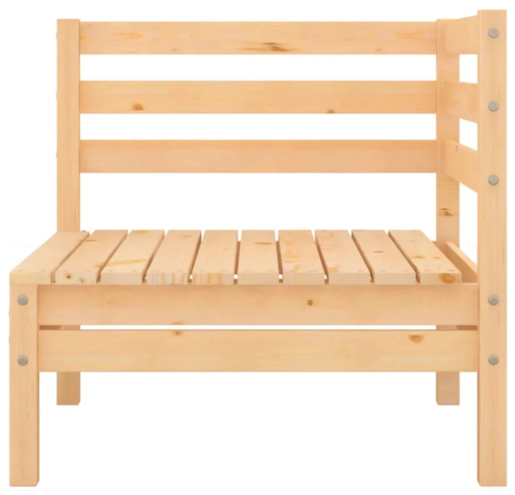Set divani da giardino 6 pz in legno massello di pino