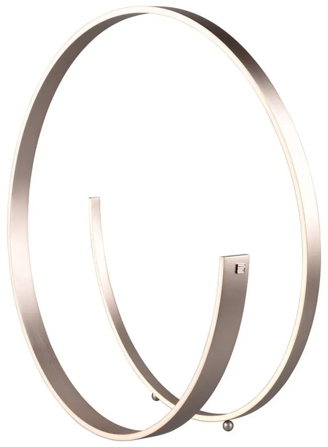 Lampada da terra a LED grigia con controllo vocale/app mobile con paralume in metallo (altezza 75 cm) Cinardi - CINQUE