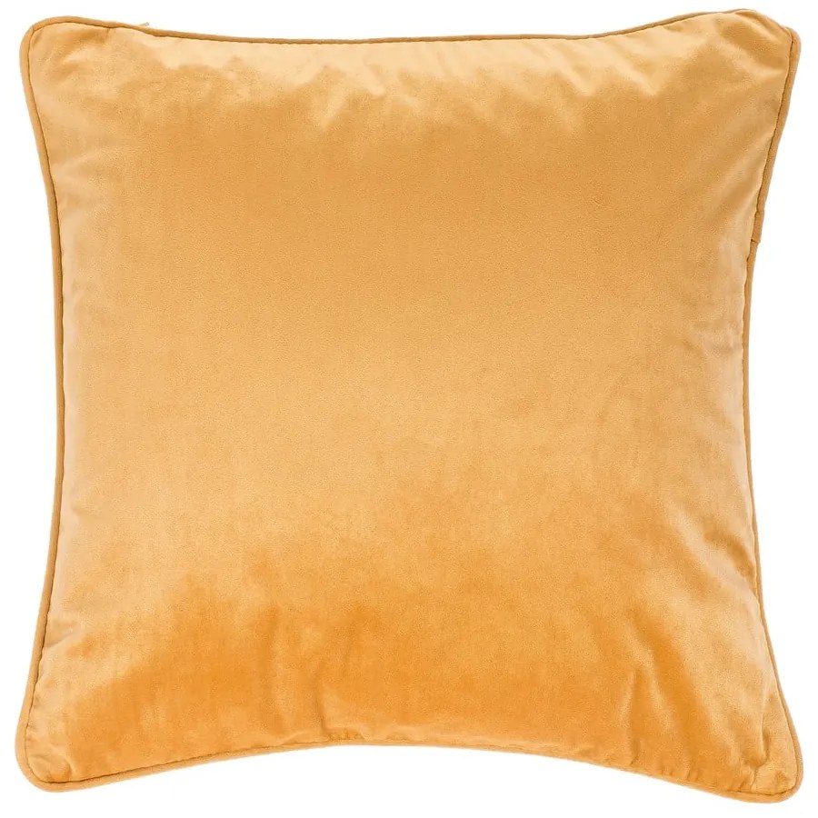 Cuscino arancione e beige Vellutato, 45 x 45 cm - Tiseco Home Studio