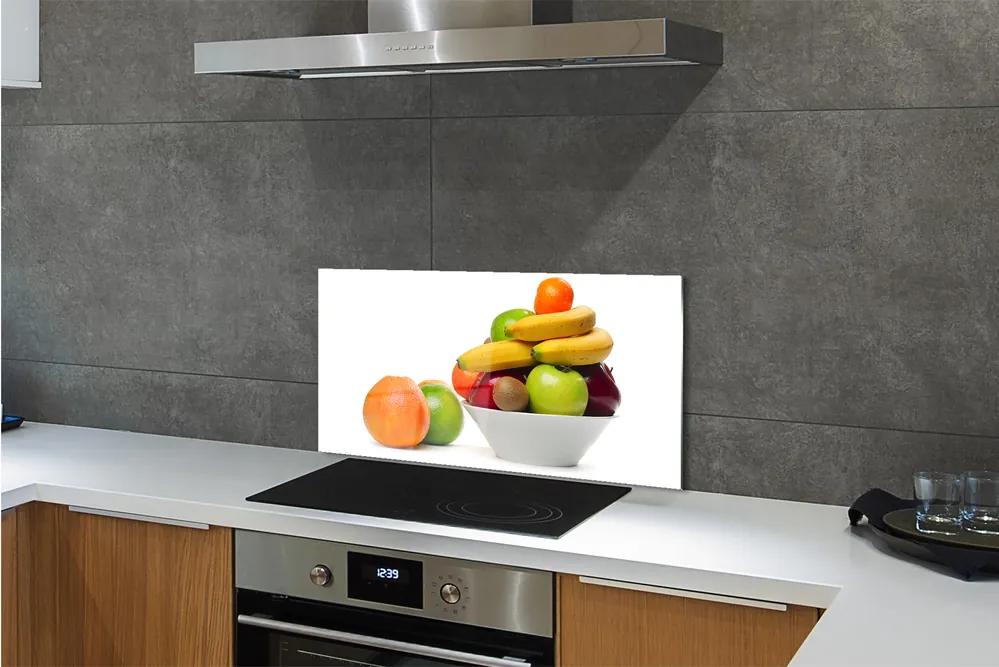 Pannello paraschizzi cucina Frutta in una ciotola 100x50 cm