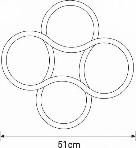 Brilagi - Plafoniera LED dimmerabile ORELLI LED/53W/230V 3000-6000K + telecomando