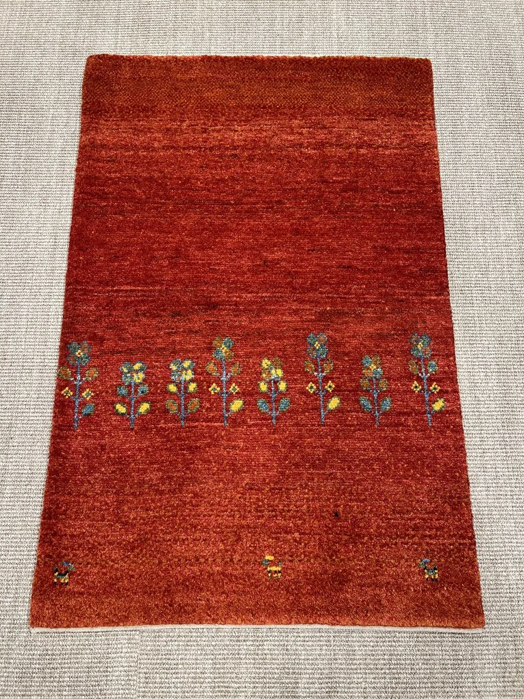 Gabbeh Tappeto persiano 80x120 Rosso (Iran) Annodato A Mano