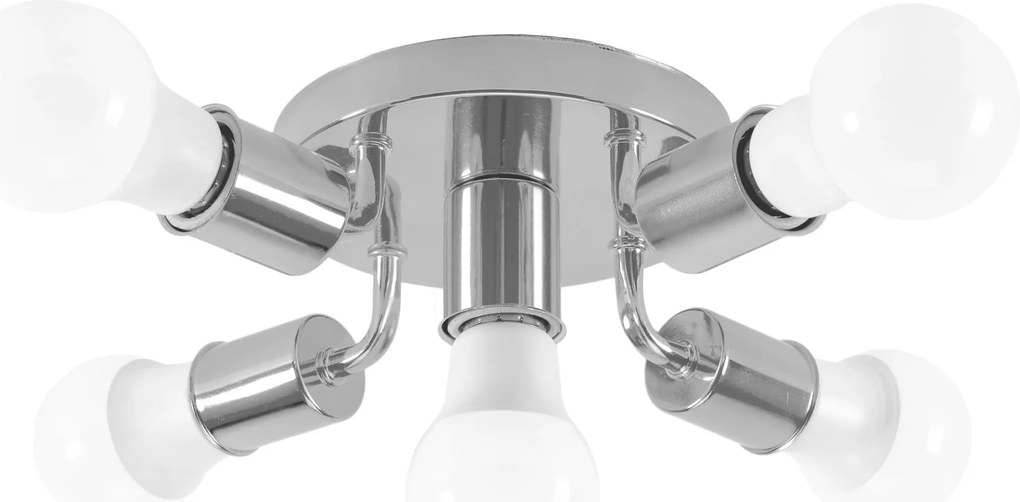 Plafoniera Riflettore Metallo APP707-5C CROMO