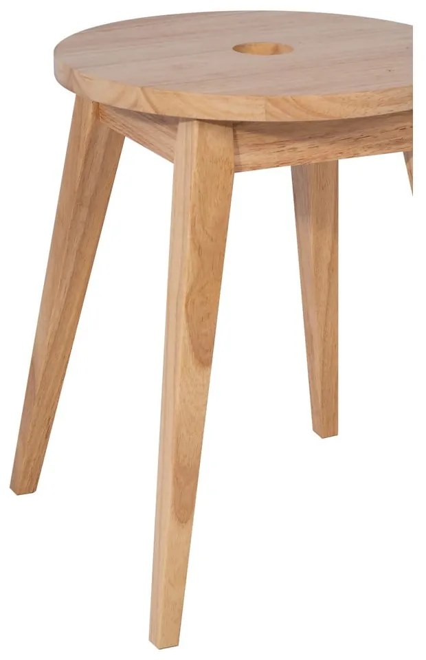 Sgabello colore naturale chiaro in legno di cauciù massiccio Club – Bonami Essentials