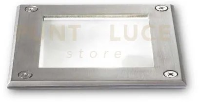 Park square segnapasso spot da incasso 1 luce attacco gu10 acciaio ...