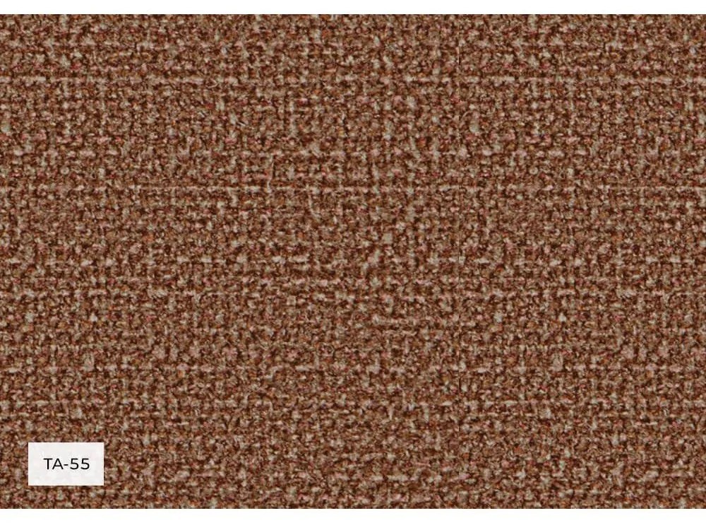 Divano angolare color terracotta (con penisola a destra/a U) Shell – Miuform