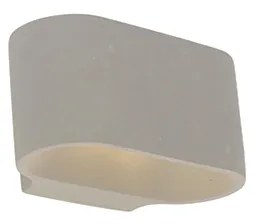 Lampada da parete ovale smart in cemento con Wifi G9 - Arles