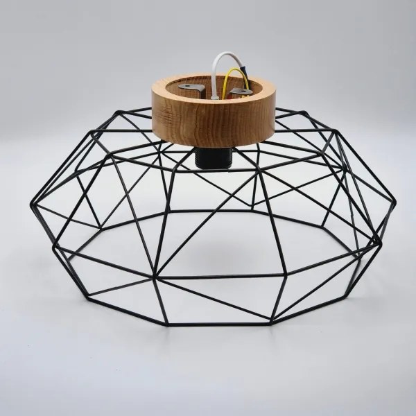 Brilagi - Plafoniera WOODY BASKET 1xE27/60W/230V rovere