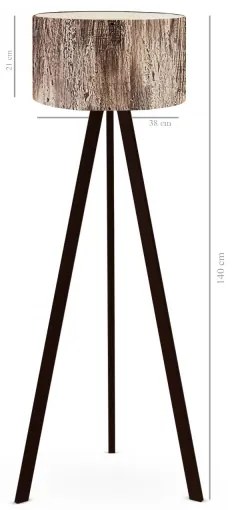 Lampada da terra AYD 1xE27/40W/230V marrone