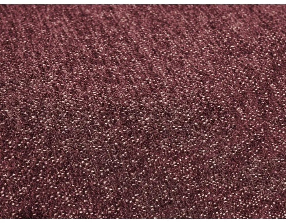 Divano angolare burgundy allungabile e con contenitore (penisola a sinistra/a U) con rivestimento in ciniglia Everest – Bobochic Paris