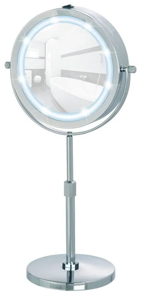 Specchio per make-up con illuminazione/con ingrandimento (5x) ø 13,5 cm Lumi – Wenko