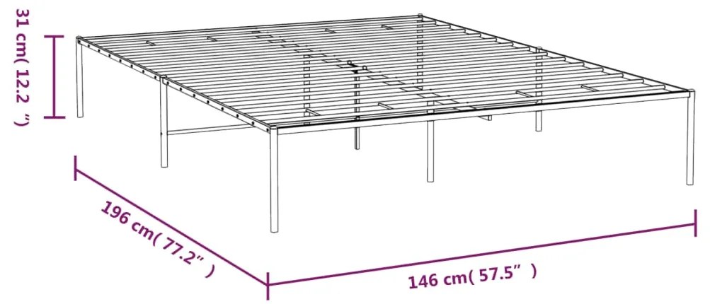 Giroletto in Metallo Nero 140x190 cm