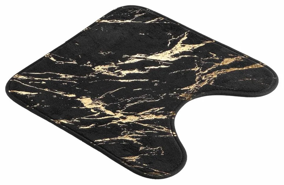 Tappetino per il bagno nero/dorato 45x45 cm Aquamarbre – douceur d'intérieur