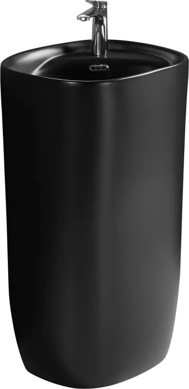 Mexen Irma lavabo a colonna 50 x 46 cm, nero opaco - 26145170