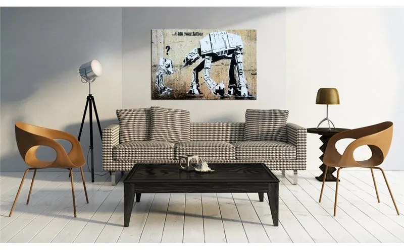 Quadro I Am Your Father by Banksy  Colore Beige, Dimensioni e Misure 120x80