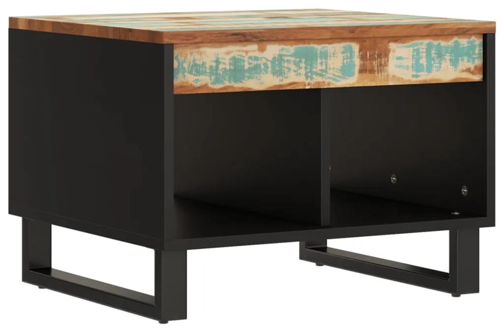 Tavolino da Salotto 55x50x40 cm in Legno Massello di Recupero