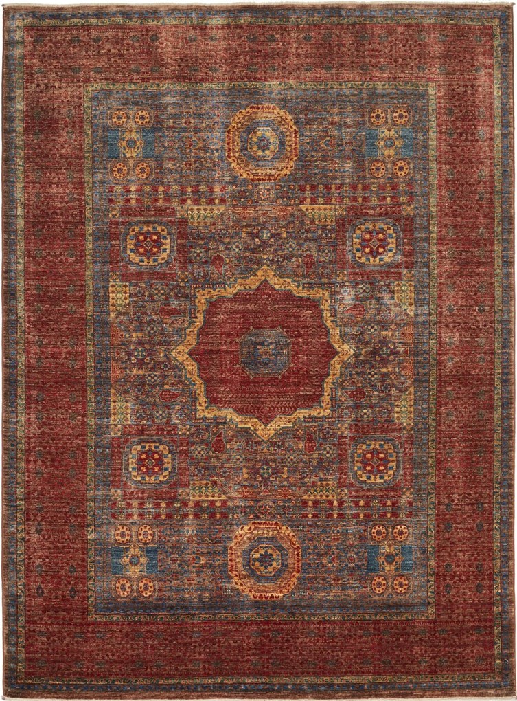 Mamluk Tappeto 240x170 Marrone (Pakistan) Annodato A Mano
