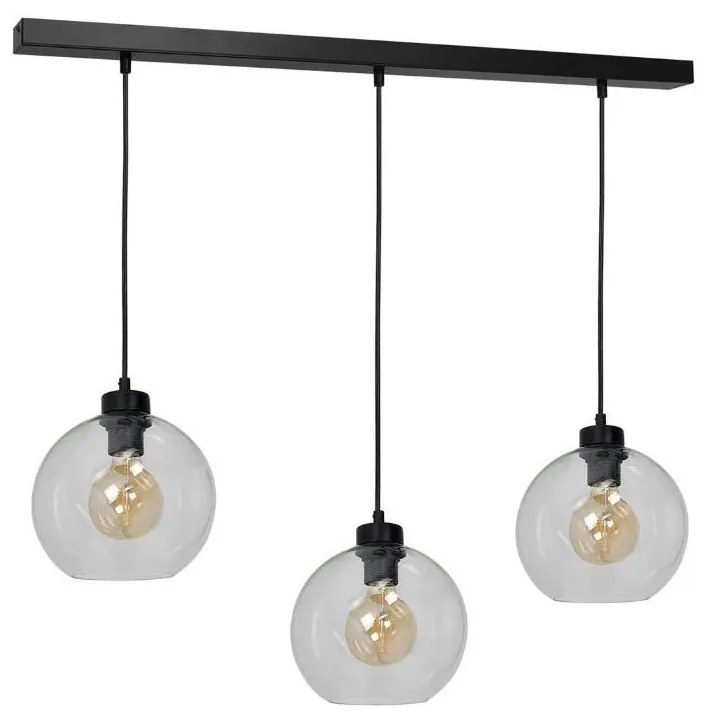 Lampadario su filo SOFIA 3xE27/60W/230V trasparente