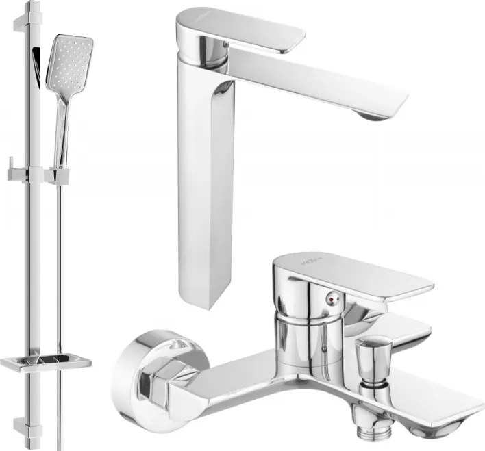 Mexen Alexa DQ62 set da bagno, cromo - 71213DQ62-00