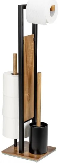 WENKO 25784100 - Set WC RIVALTA 18x70 cm marrone/nero