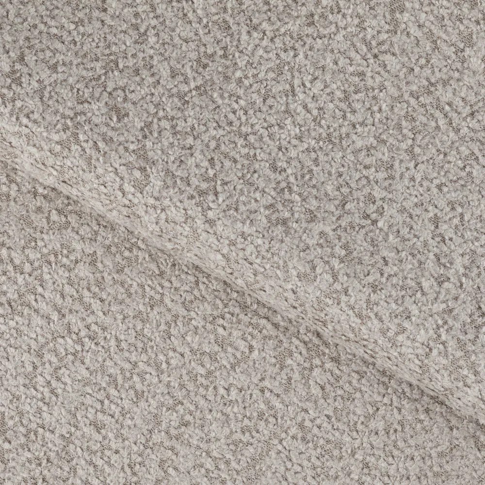 Divano beige allungabile con rivestimento in bouclé 256 cm Cotonn – ELTAP