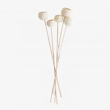 Confezione Da 5 Rami Secchi Decorativi Di Aegle Bianco - Sklum