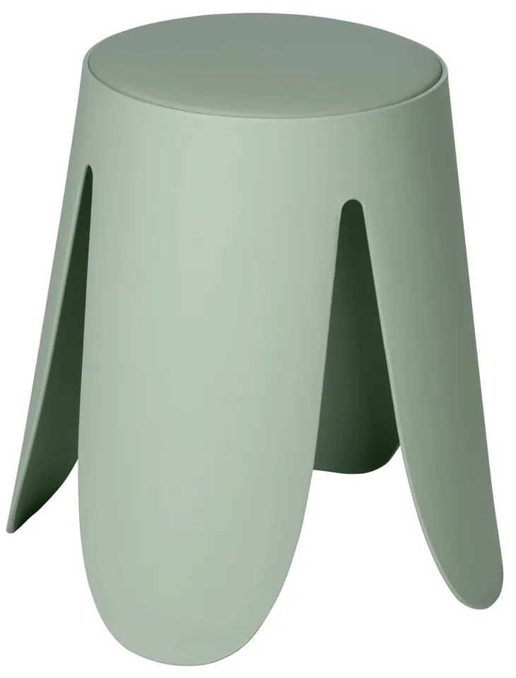 Sgabello color salvia in plastica impilabile Comiso – Wenko