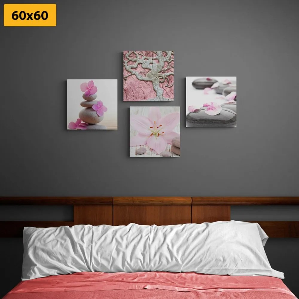 Set di quadri – Feng Shui in stile delicato