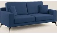 Divano 3 Posti 206x95x91 cm in Tessuto Blu