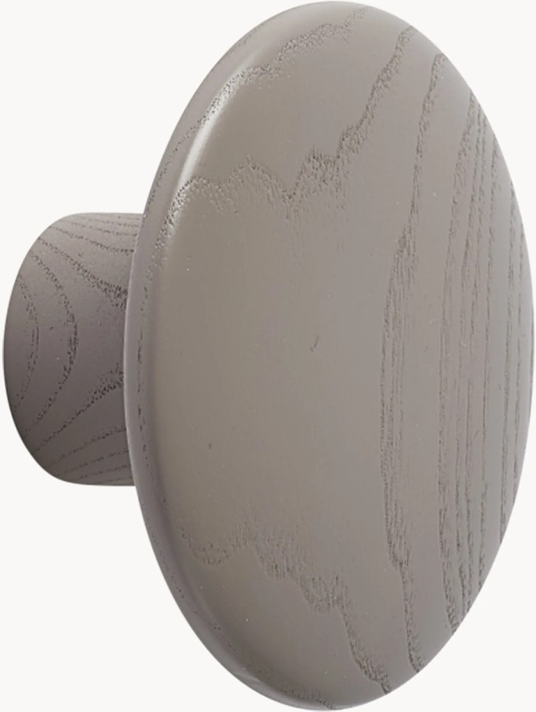 Gancio da parete in legno di quercia Dots, Ø 9 cm