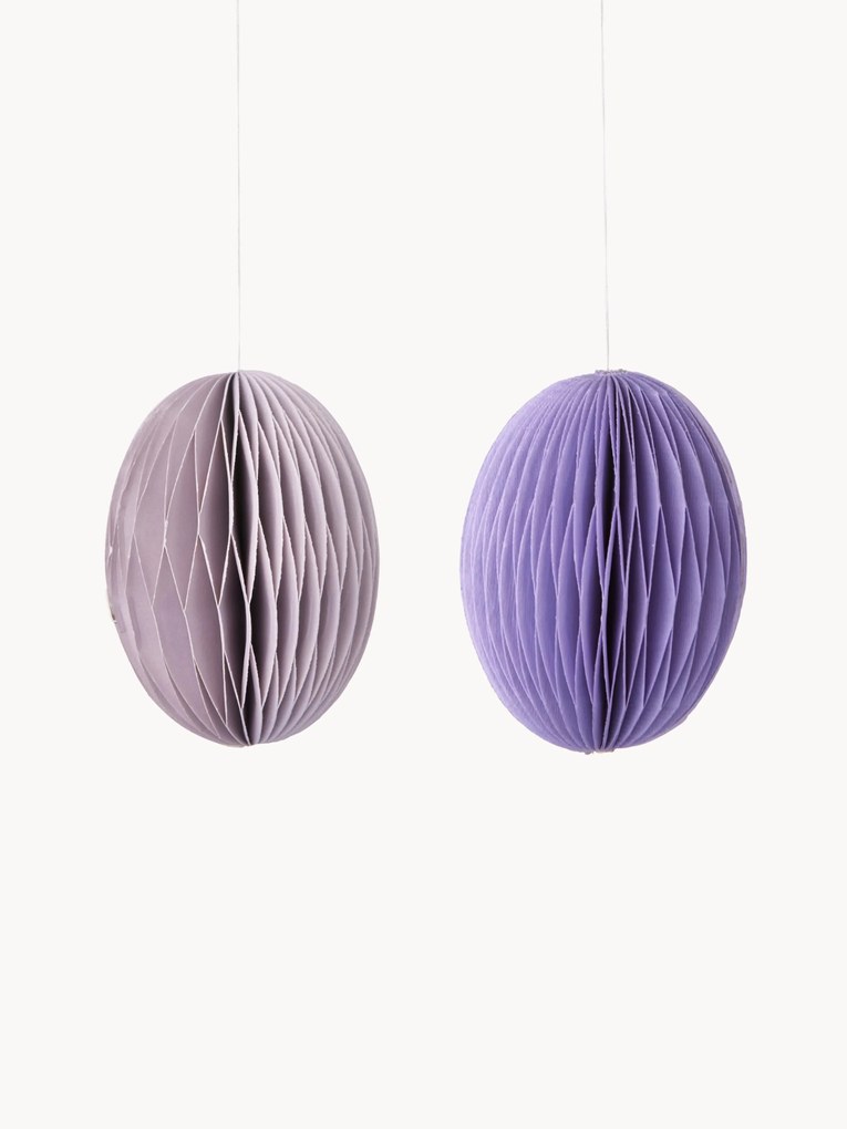 Set di 2 ciondoli decorativi pasquali fatti a mano Honeycomb