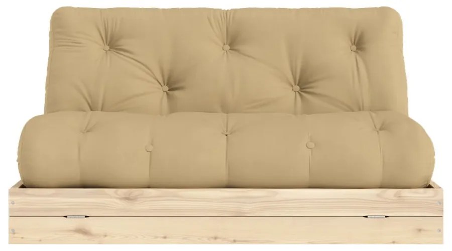 Divano marrone chiaro allungabile 145 cm Flip – Karup Design