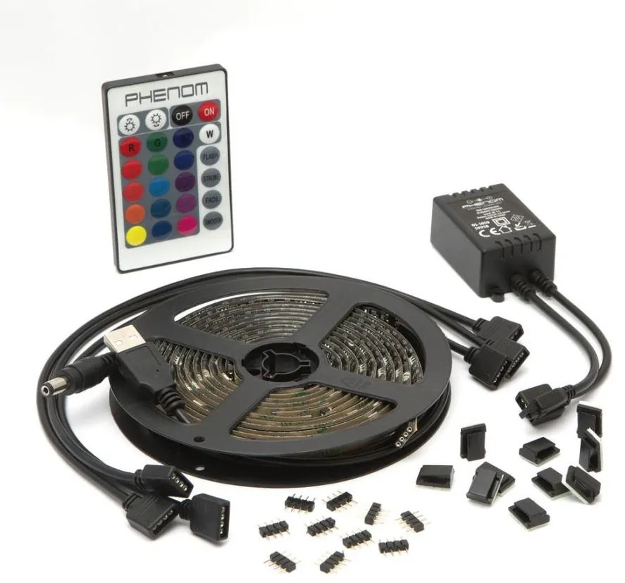 SET 4x LED RGB Striscia dimmerabile 2x30cm 2x50cm LED/2,16/3,6W/5V IP65 + TC