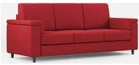 Divano 3 Posti 208x85x85 cm Marrak in Tessuto Rosso