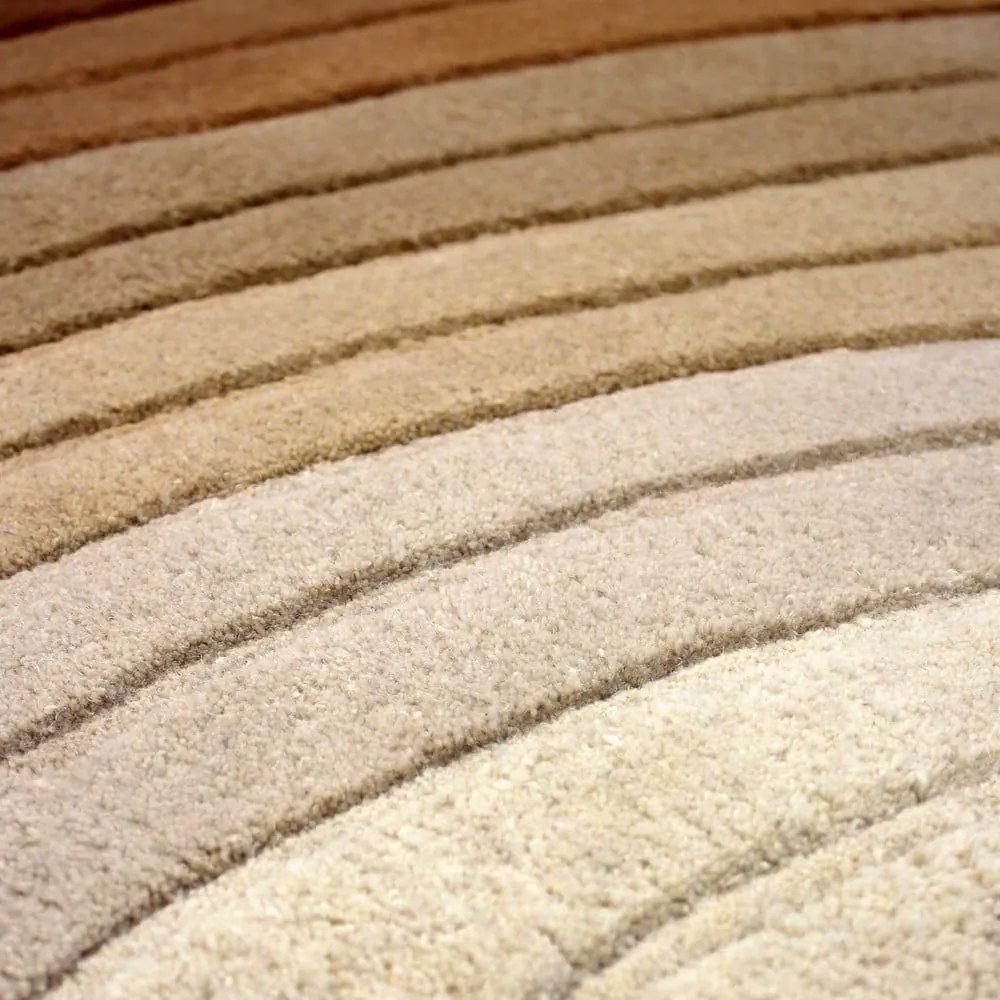 Tappeto in lana color mattone 200x290 cm Puddle Ombre Wool - Flair Rugs