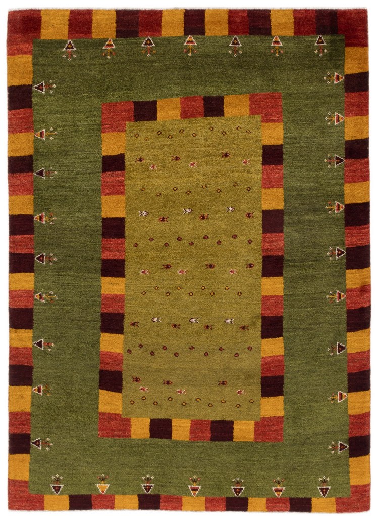 Gabbeh Tappeto 230x170 Rosso (Iran) Annodato A Mano