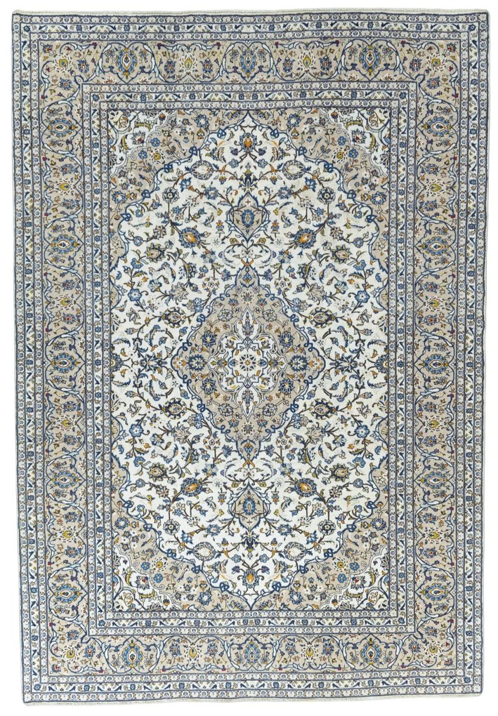 Kashan Tappeto persiano 360x250 Beige (Iran) Annodato A Mano