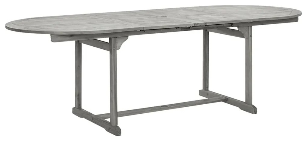 Tavolo da pranzo per esterni (160-240)x100x75cm massello acacia