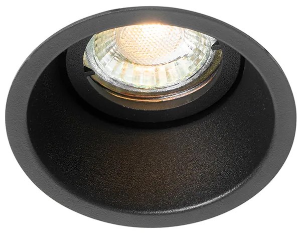 Set di 6 faretti da incasso moderni neri orientabili e inclinabili - Alloy