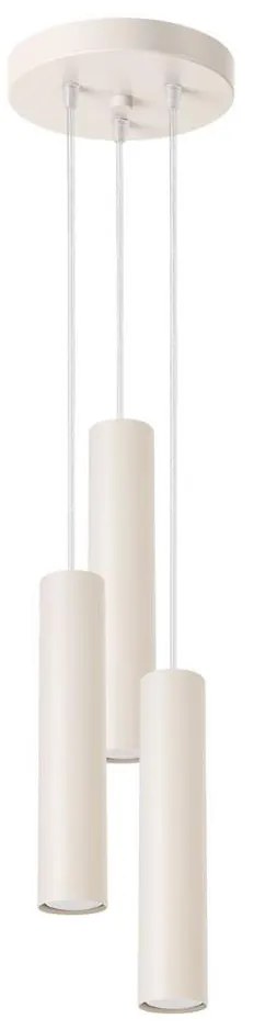 Sollux SL.1482 - Lampadario a sospensione con filo LAGOS 3xGU10/10W/230V color crema