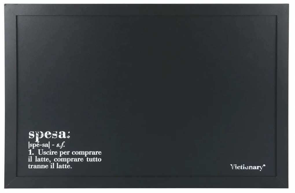 Lavagnetta nera 40x60 cm scritta spesa Victionary
